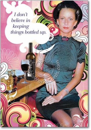Bottled Up Unique Humorous Birthday Paper Card Nobleworks