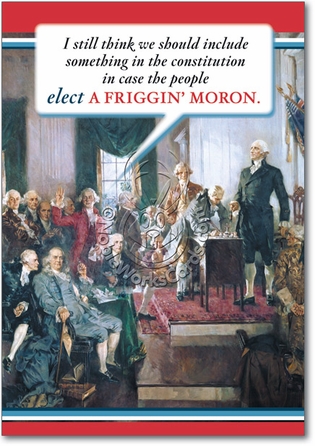 Constitution Naughty Humor Birthday Greeting Card Nobleworks