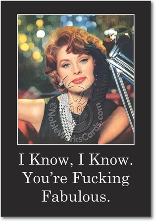 Fucking Fab Unique Adult Funny Birthday Card Nobleworks