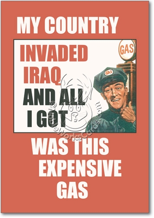 Expensive Gas Unique Inappropriate Funny Birthday Paper Card Nobleworks