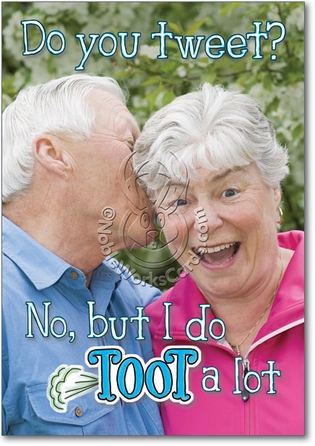 Tweet Toot Inappropriate Humor Birthday Greeting Card Nobleworks