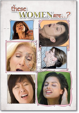 Women Sneezing Bd Unique Funny Birthday Card Nobleworks