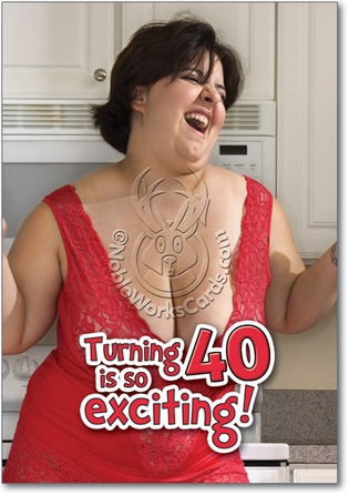 Flipping Fab 40 Unique Adult Humor Birthday Greeting Card Nobleworks