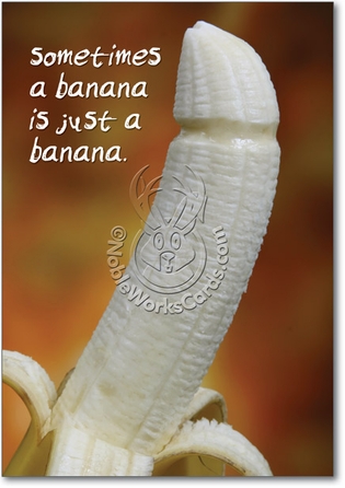 Banana Is Banana Humorous Birthday Paper Card Nobleworks