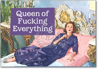 Queen Of All Humorous Birthday Paper Card Nobleworks