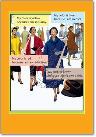 I Wear Brown Unique Funny Birthday Card Nobleworks