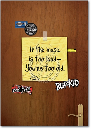 Too Loud Too Old Funny Birthday Card Nobleworks