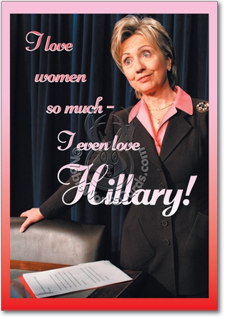 I Love Women Humorous Birthday Paper Card Nobleworks