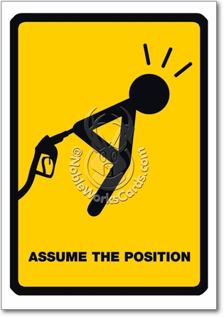 Assume Position Unique Funny Birthday Card Nobleworks