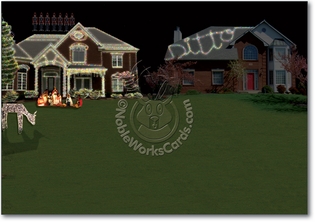 Ditto House Naughty Funny Merry Christmas Card Nobleworks