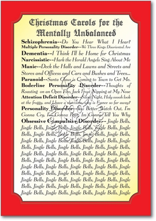 Christmas Carols For Everyone Inappropriate Humor Merry Christmas Greeting Card Nobleworks
