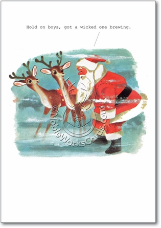 Wicked One Brewing Unique Humor Merry Christmas Greeting Card Nobleworks