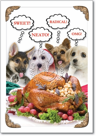 Sweet Puppies Inappropriate Funny Merry Christmas Card Nobleworks