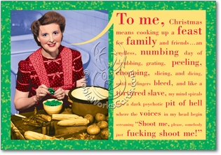 Somebody Shoot Me Humor Merry Christmas Greeting Card Nobleworks