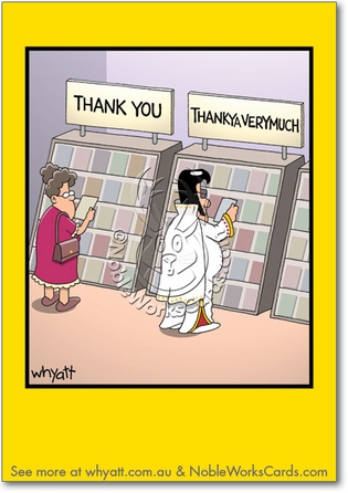 Thankya Naughty Humor Thank You Greeting Card Nobleworks