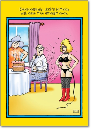 Embarrassing Wish Adult Humor Birthday Greeting Card No