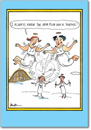 Arm Flab Adult Funny Birthday Card Nobleworks